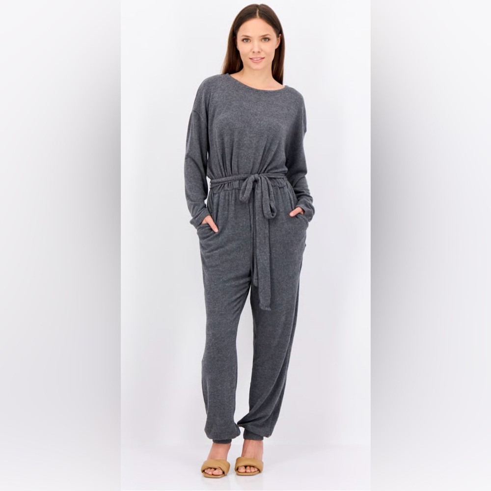 NWT Philosophy Women's Gray Jumpsuit with belt XS